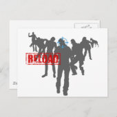 ゾンビを撃つ – Shotgun再ロードゲームゲーマー ポストカード (正面/裏面)