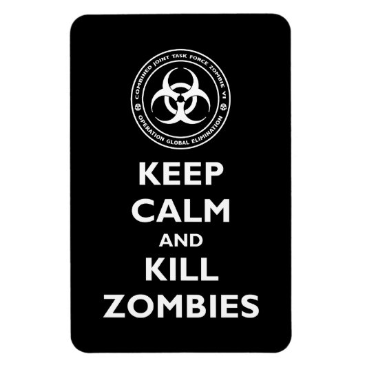 ゾンビを殺す マグネット (縦)