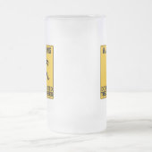 ゾンビを食べ物を与えないで下さい フロストグラスビールジョッキ (中央)