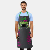 ゾンビアイボールポピファンキーンおもしろいーの作動死んだパン エプロン (着用した状態)