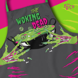 ゾンビアイボールポピファンキーンおもしろいーの作動死んだパン エプロン