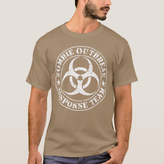 ゾンビアウトブレイク対応チーム ホワイトバージョン少年 Tシャツ