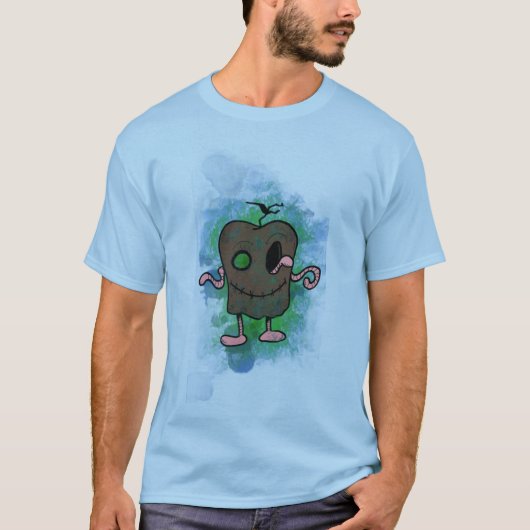 ゾンビアップルブルー Tシャツ (正面)