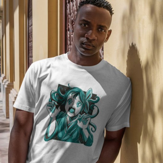 ゾンビアニメガールかわいい Tシャツ
