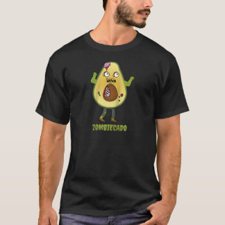 ゾンビアボカド完全に死んでいなモンスターコスチュームおもしろいハロウ Tシャツ