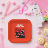 ゾンビアポカリプキッズシャツ ペーパープレート (パーティー)