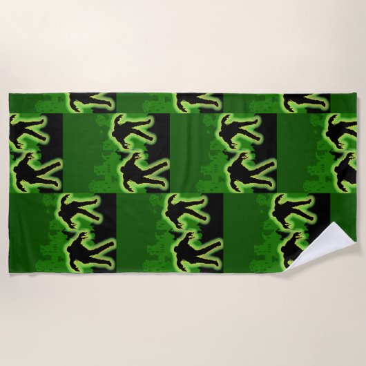 ゾンビアポカリプスキッズ ビーチタオル (正面)