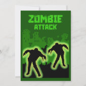 ゾンビアポカリプスキッズ 招待状 (裏面)