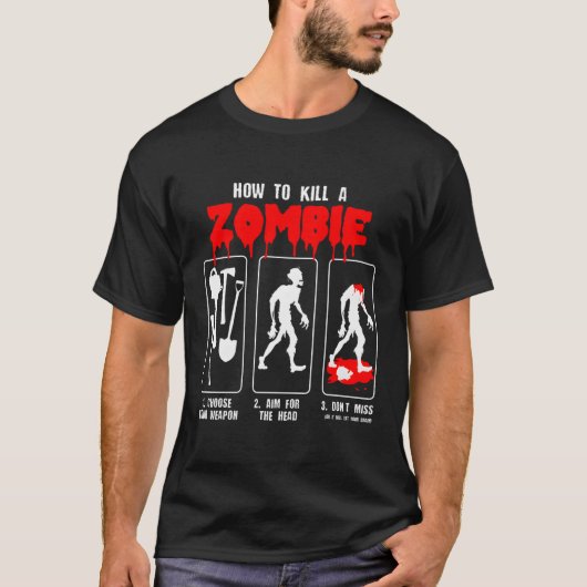 ゾンビアポカリプスゾンビハロウィーンナイト Tシャツ (正面)