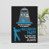 ゾンビアポカリプステーマエスケープルームハロウィーン 招待状 (スタンド正面)