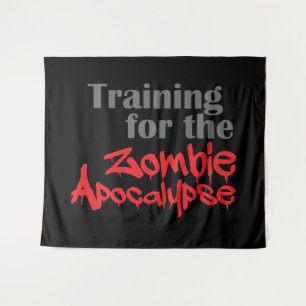 ゾンビアポカリプストレーニングのトレーニングおもしろい タペストリー