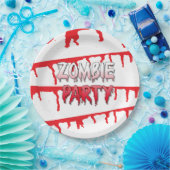 ゾンビアポカリプスハローウィンパーティ ペーパープレート (パーティー)