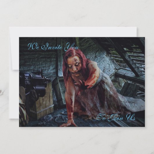 ゾンビアポカリプスパーティの招待状 招待状 (正面)