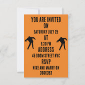 ゾンビアポカリプスパーティー招待状 出欠カード (裏面)