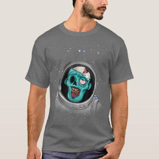 ゾンビアポカリプス宇宙飛行士宇宙ハロウィンゾンビ Tシャツ