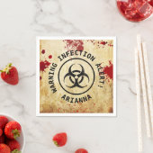 ゾンビアポカリプス誕生日 | ハロウィーン生物学的災害［有害物質］ スタンダードカクテルナプキン (インサイチュ)