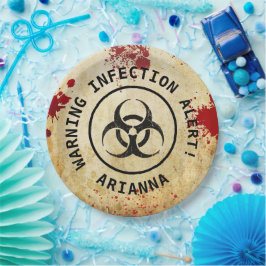 ゾンビアポカリプス誕生日 | ハロウィーン生物学的災害［有害物質］ ペーパープレート