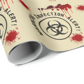 ゾンビアポカリプス誕生日 | ハロウィーン生物学的災害［有害物質］ ラッピングペーパー (ロールコーナー)