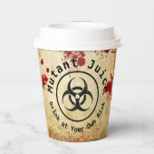 ゾンビアポカリプス誕生日 | ハロウィーン生物学的災害［有害物質］ 紙コップ (裏面)