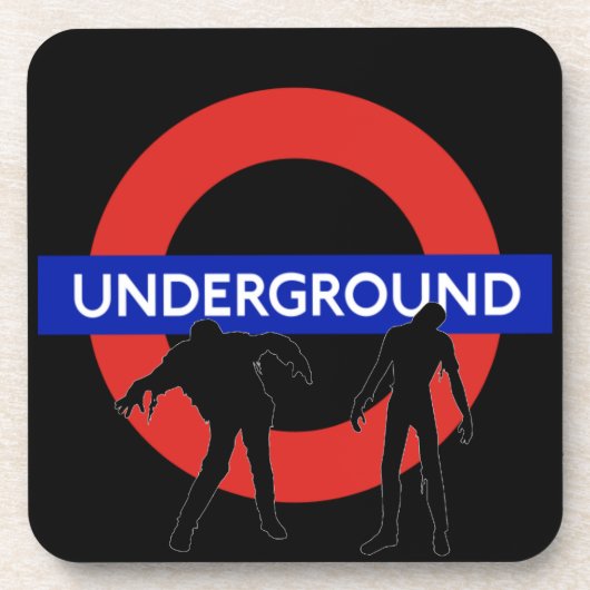 ゾンビアンダーグラウンドコルクコースター コースター (正面)