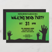 ゾンビアームズハローウィンパーティ 招待状 (正面/裏面)