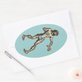 ゾンビイエス1 楕円形シール (封筒)