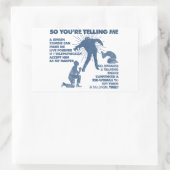 ゾンビイエス 長方形シール (バッグ)