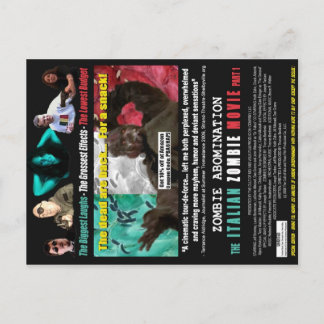 ゾンビイタリアンムービー – ポスターポストカード ポストカード