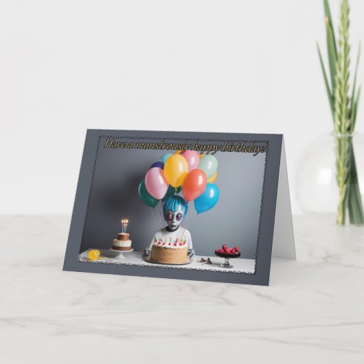 ゾンビウィッシュズボーイズ誕生日カード カード (正面)