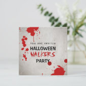 ゾンビウォーカー血に染まったハローウィンパーティ 招待状 (スタンド正面)