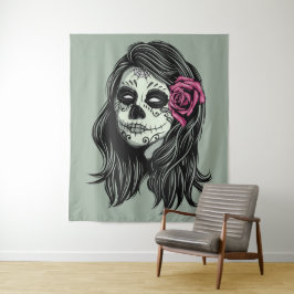 ゾンビウーマンカスタムカラタペストリー タペストリー