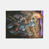 ゾンビエイリアン フリースブランケット (正面(横))