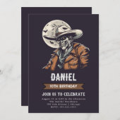 ゾンビカウボーイの誕生日 招待状 (正面/裏面)