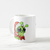 ゾンビカタツムリ、クリスマス遅れ コーヒーマグカップ (正面左)