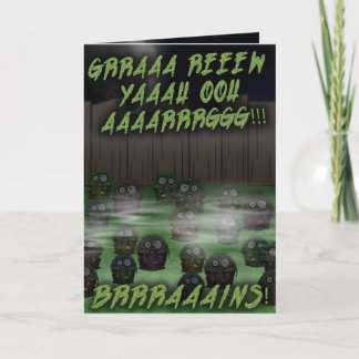 ゾンビカップケーキ誕生日#4 カード