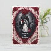 ゾンビカップル幽霊のよく出るウィズハウスゴシック結婚ズ 招待状 (スタンド正面)