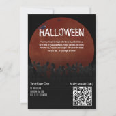 ゾンビカップル黙示録ホラーハロウィーンインビタティ 招待状 (裏面)