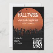 ゾンビカップル・アポカリプス・ホラー・ハロウィン招待状 招待状 (裏面)