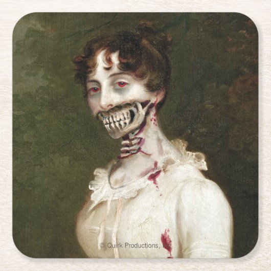 ゾンビカバー スクエアペーパーコースター (正面)
