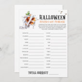 ゾンビカボチャのハロウィーン私のフレーズのゲームを終了 (正面/裏面)