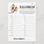 ゾンビカボチャのハロウィーン私のフレーズのゲームを終了 (正面)