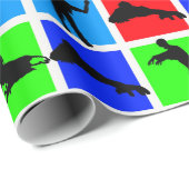 ゾンビカラフルパターン ラッピングペーパー (ロールコーナー)