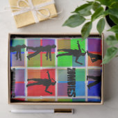 ゾンビカラフルパターン 薄葉紙 (ギフト)