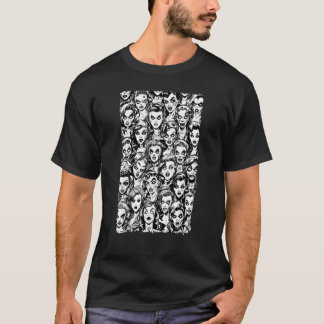 ゾンビガールズ ハロウィン ホラー ビンテージ ゴシック ポップアートP Tシャツ