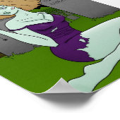 ゾンビガールプリント ポスター (角)