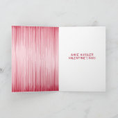 ゾンビガールホラーおもしろいスタイルバレンタインデー カード (内部)