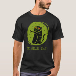 ゾンビキャットハおもしろいロ不気味ウィーン Tシャツ
