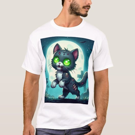 ゾンビキャット Tシャツ (正面)