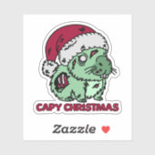 ゾンビキャピバラクリスマス シール (シート)