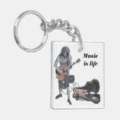 ゾンビギターミュージシャンライフキーチェーン キーホルダー (正面左)